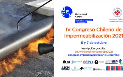Ya está abierta la convocatoria para el IV Congreso Chileno de Impermeabilización 2021