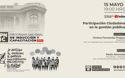 Participa del nuevo ciclo del Programa Nacional de Inducción y Capacitación del Colegio de Arquitectos de Chile (PNIC CA)