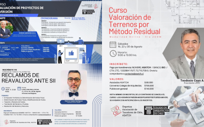 Tres nuevos cursos de especialización organizados por ASATCH cuentan con descuentos para colegiadas y colegiados del Colegio de Arquitectos de Chile