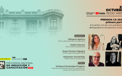 Participa del nuevo ciclo del Programa Nacional de Inducción y Capacitación del Colegio de Arquitectos de Chile (PNIC CA)