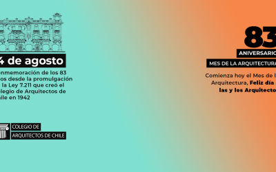 83° aniversario del Colegio de Arquitectos de Chile | Día de las y los arquitectos